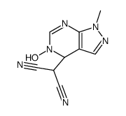 2-(5-hydroxy-1-methyl-4,5-dihydro-1H-pyrazolo[3,4-d]pyrimidin-4-yl)-malononitrile Structure