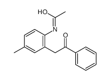 N-(4-methyl-2-phenacylphenyl)acetamide结构式