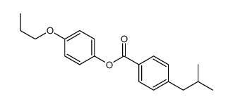 (4-propoxyphenyl) 4-(2-methylpropyl)benzoate Structure