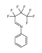 2,2,3,3,4,4,4-heptafluoro-N-phenylbutan-1-imine Structure