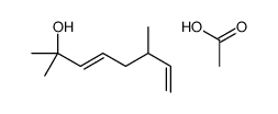 acetic acid,2,6-dimethylocta-3,7-dien-2-ol Structure