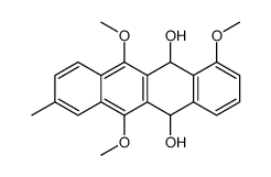 1,6,11-trimethoxy-8-methyl-5,12-dihydrotetracene-5,12-diol Structure