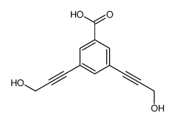 3,5-bis(3-hydroxyprop-1-ynyl)benzoic acid Structure