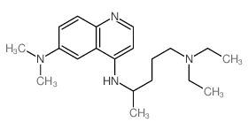 N-(5-diethylaminopentan-2-yl)-N,N-dimethyl-quinoline-4,6-diamine Structure