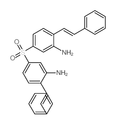 5-[3-amino-4-(2-phenylethenyl)phenyl]sulfonyl-2-(2-phenylethenyl)aniline structure