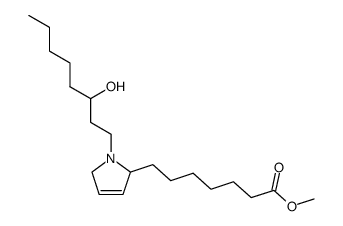 1-(3-hydroxyoctyl)-2-(6-methoxycarbonylhexyl)-3-pyrroline Structure