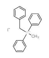 Phosphonium,methyldiphenyl(phenylmethyl)-, iodide (1:1) Structure