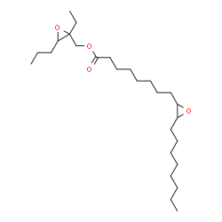 8-(3-Octyloxirane-2-yl)octanoic acid (2-ethyl-3-propyloxirane-2-yl)methyl ester Structure