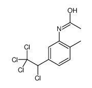 N-[2-methyl-5-(1,2,2,2-tetrachloroethyl)phenyl]acetamide Structure