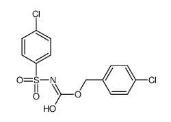 (4-chlorophenyl)methyl N-(4-chlorophenyl)sulfonylcarbamate结构式
