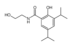 N-(2-Hydroxyethyl)-3,5-diisopropylsalicylamide结构式