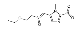 (2-ethoxy-ethyl)-(3-methyl-2-nitro-3H-imidazol-4-ylmethylene)-amine oxide Structure