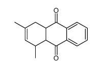 1,3-dimethyl-1,4,4a,9a-tetrahydroanthracene-9,10-dione结构式