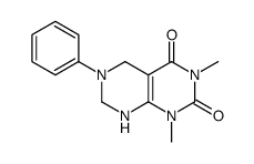 1,3-dimethyl-6-phenyl-7,8-dihydro-5H-pyrimido[4,5-d]pyrimidine-2,4-dione结构式