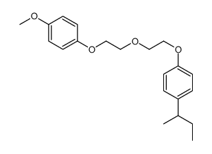 1-butan-2-yl-4-[2-[2-(4-methoxyphenoxy)ethoxy]ethoxy]benzene结构式