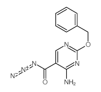 5-Pyrimidinecarbonylazide, 4-amino-2-(phenylmethoxy)-结构式