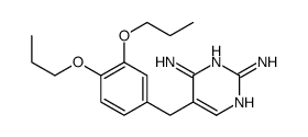5-[(3,4-dipropoxyphenyl)methyl]pyrimidine-2,4-diamine Structure