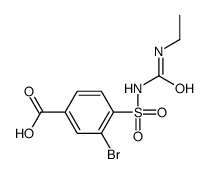 3-bromo-4-(ethylcarbamoylsulfamoyl)benzoic acid结构式