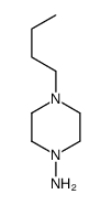 1-Piperazinamine,4-butyl-(9CI) Structure