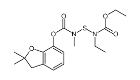 ethyl N-[(2,2-dimethyl-3H-1-benzofuran-7-yl)oxycarbonyl-methylamino]sulfanyl-N-ethylcarbamate Structure