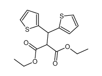 diethyl 2-(dithiophen-2-ylmethyl)propanedioate结构式