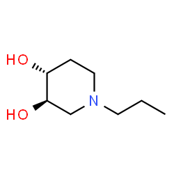 3,4-Piperidinediol, 1-propyl-, (3R,4R)-rel- (9CI) Structure