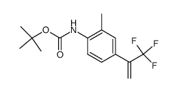 t-butyl 2-methyl-4-(1-trifluoromethylethenyl)carbanilate结构式