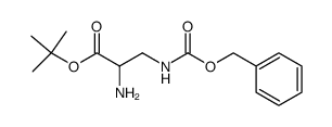 N3-Benzyloxycarbonyl-2,3-diaminopropionsaeure-tert-butylester Structure
