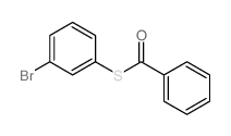 (3-bromophenyl)sulfanyl-phenyl-methanone结构式