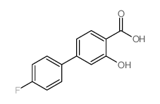 4'-FLUORO-3-HYDROXY-[1,1'-BIPHENYL]-4-CARBOXYLIC ACID Structure