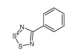4-phenyl-1,2,3,5-dithiadiazol-1-ium Structure