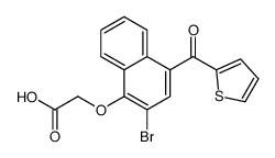 2-[2-bromo-4-(thiophene-2-carbonyl)naphthalen-1-yl]oxyacetic acid Structure