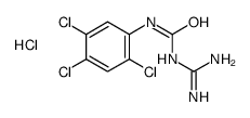 1-(diaminomethylidene)-3-(2,4,5-trichlorophenyl)urea,hydrochloride Structure