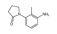 1-(3-Amino-2-methylphenyl)pyrrolidin-2-one Structure