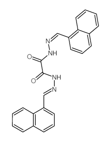 Ethanedioic acid,1,2-bis[2-(1-naphthalenylmethylene)hydrazide] Structure