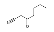 3-oxoheptanenitrile Structure