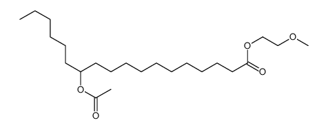 2-methoxyethyl 12-(acetoxy)octadecanoate结构式