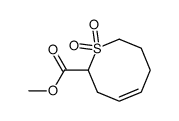 methyl (Z)-3,6,7,8-tetrahydro-2H-thiocine-2-carboxylate 1,1-dioxide结构式
