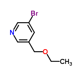 3-Bromo-5-(ethoxymethyl)pyridine结构式