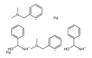 N,N-dimethyl-1-phenylmethanamine,[hydroxy(phenyl)methyl]azanide,palladium Structure