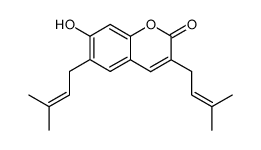 7-Hydroxy-3,6-bis(3-methyl-2-butenyl)-2H-1-benzopyran-2-one picture