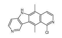 10-chloro-6,11-dimethyl-5H-pyrido[3',4':4,5]pyrrolo[2,3-g]isoquinoline结构式