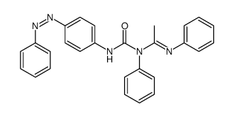 1-Phenyl-3-[p-(phenylazo)phenyl]-1-[1-(phenylimino)ethyl]urea结构式