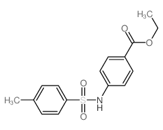 ethyl 4-[(4-methylphenyl)sulfonylamino]benzoate结构式