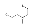 2-chloro-N-(2-iodoethyl)-N-methylethanamine结构式