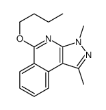 5-butoxy-1,3-dimethylpyrazolo[3,4-c]isoquinoline Structure