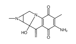 7-amino-10-decarbamoyloxy-9-dehydro-7-demethoxymitomycin B结构式
