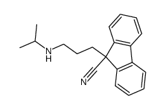 9-(3-isopropylaminopropyl)-9-cyanofluorene结构式