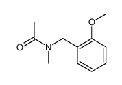 N-(2-methoxybenzyl)-N-methylacetamide结构式