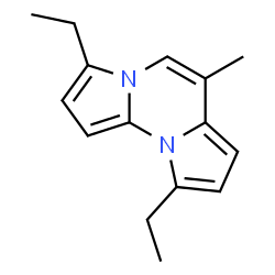 Dipyrrolo[1,2-a:1,2-c]pyrimidine, 3,9-diethyl-6-methyl- (9CI) Structure